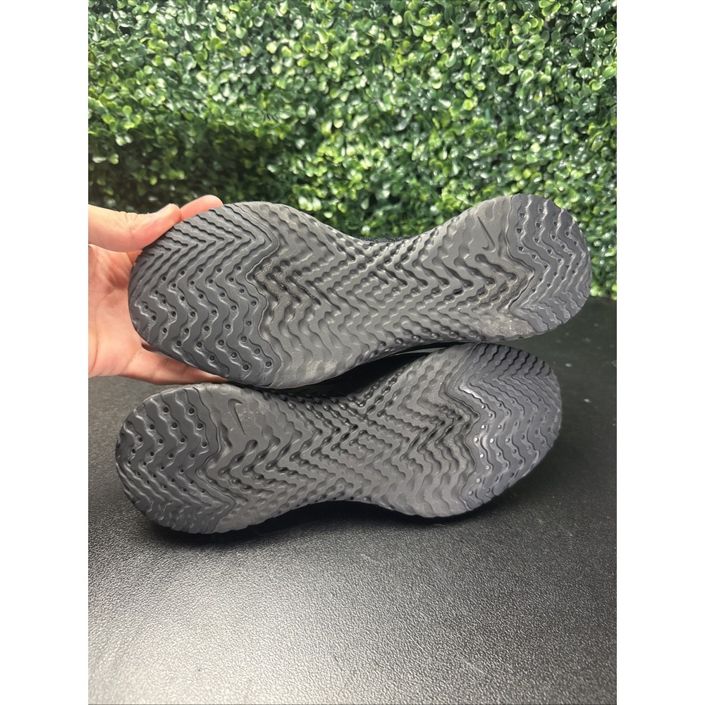 Nike Epic React FlyKnit Sneakers Women Size 9 Black Racer Blue AQ0070-004 Shoes - Picture 8 of 9